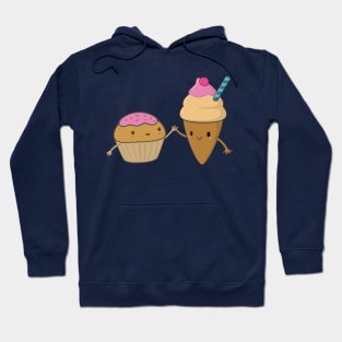 Cute and Kawaii Cupcake and Ice Cream Hoodie